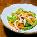 猫のオソマ's cooksnap of when they made 人参・ピーマン・ハムの彩胡麻和え☺お弁当.