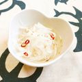 ﾁｲﾁｬﾝﾏﾏ's cooksnap of when they made ダイコンのらっきょう甘酢あえ.