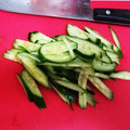azzurro3's cooksnap of when they made 簡単！冷やし中華に♪きゅうりの千切り！.