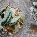 星を射る's cooksnap of when they made カニかま＆きゅうり＆ちくわのごまだれ和え.