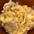 ちはるき27's cooksnap of when they made 簡単他人丼！豚肉を鶏肉にすれば親子丼!.