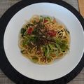 melmarilyn's cooksnap of when they made あえるだけ★梅しそパスタ.