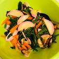 リーコッコー's cooksnap of when they made ほうれん草としいたけのレモン和え.
