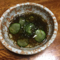かよばぁ's cooksnap of when they made ひと手間だけ☆きゅうりともずくの酢の物.
