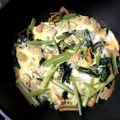 ＹＫＮ４．３'s cooksnap of when they made 小松菜の卵とじ☆半熟卵が美味しい！.