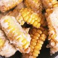 ChezSaya's cooksnap of when they made とうもろこしの塩唐揚げ.