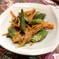 なおっぴー♡'s cooksnap of when they made きゅうりとオクラのゴマ酢和え.