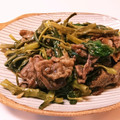 natsu150's cooksnap of when they made 空心菜と牛肉の中華風黒酢炒め.