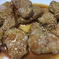 クック3M5GC0☆'s cooksnap of when they made 豚ヒレ肉の照り焼き.