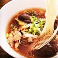 あかちん's cooksnap of when they made 酢、ニンニク豚つけ麺！蕎麦かラーメンでも.