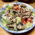 白モンブラン's cooksnap of when they made ワンボウル♪さば缶のレタス･トマト和え☆.