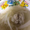 にゃんこりんご's cooksnap of when they made 簡単スープ。もやしでかさましの肉団子.