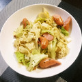 めい☆りお's cooksnap of when they made きのこ野菜MIXとソーセージの焼きうどん.