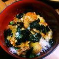 Chloe1216's cooksnap of when they made 節約♪パリッと鶏皮甘辛丼.