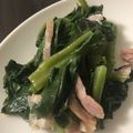 ディナーカレー's cooksnap of when they made つるむらさきのベーコンナムル.