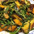 卵せんべい's cooksnap of when they made 空芯菜と夏野菜の甘酢炒め.
