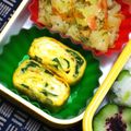 nosso's cooksnap of when they made つるむらさき(つるみどり)入り卵焼き.