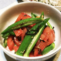 コンブコ's cooksnap of when they made あと一品！トマトとオクラの塩昆布和え.