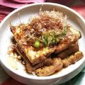 ののっく's cooksnap of when they made おつまみに！絹厚揚げのオクラポン酢かけ♪.