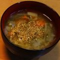 とある双子の父親's cooksnap of when they made ダイエットにも♪ゴマ香る中華もずくスープ.