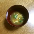 ☆こまっと☆'s cooksnap of when they made オクラと卵のお味噌汁.
