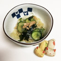 ごん☺︎'s cooksnap of when they made 簡単♬きゅうりとわかめのマロニーサラダ.