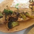 namichoko's cooksnap of when they made しめじのバター醤油de鮭の塩焼き.