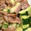 よつぽん's cooksnap of when they made ハグラウリのベーコン炒め♪.