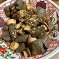 chi−ちゃん's cooksnap of when they made こんにゃくとエリンギのコロコロ炒め.