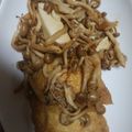 ねこのこみーちゃん's cooksnap of when they made チーズトロ〜油揚げでひき肉を包んで袋煮♡.