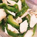 yuuurin＊'s cooksnap of when they made レンジで簡単♪ささみピーマン蒸し.