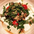 しきやん's cooksnap of when they made 冷奴！？茄子トマトのツナポン酢サラダ.