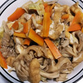 pucyipan's cooksnap of when they made キャベツと舞茸の油揚げ入り煮浸し.