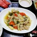harumaryo's cooksnap of when they made 豚ミンチごま味噌回鍋肉.