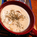 ぽんたむてぃー's cooksnap of when they made 簡単♪きのこと卵の コーンクリームスープ.