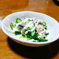 猫のオソマ's cooksnap of when they made 付け合せにキュウリとツナのみぞれ和え.