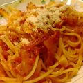 ☆なぎ☆'s cooksnap of when they made ベーコンと玉ねぎのトマトスパゲティ.