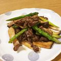 きゃんdy's cooksnap of when they made 牛肉アスパラエリンギ炒め.