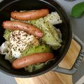 donuts★'s cooksnap of when they made ストウブでキャベツとウィンナーの巣ごもり.