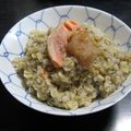 るる子's cooksnap of when they made そば米入りオートミール.