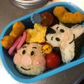 まきたぉω's cooksnap of when they made ＊キャラ弁＊とても簡単!!おむすびまん♪.