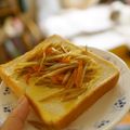 かすてら１２'s cooksnap of when they made きんぴらごぼう食パン.