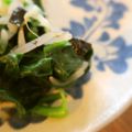 rakuen's cooksnap of when they made 美味♪もやしとツルムラサキの海苔和え.