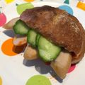 kyobobo's cooksnap of when they made 簡単ランチ☆食パンピタパン☆.