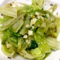 キュキュットさん's cooksnap of when they made +1品の簡単副菜：レタスの旨シャキ炒め.