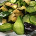 Ｄｏｒａ３２'s cooksnap of when they made ♡胡麻香るキュウリとナスのごま油和え.