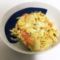 saaachi❤︎'s cooksnap of when they made キャベツと卵のオーロラクリームパスタ.
