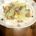 エスフェルソ子's cooksnap of when they made とろ卵豚キャベツ☆海鮮うま塩炒め.