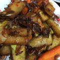 クック9P6O5D☆'s cooksnap of when they made 西瓜の皮(白い部分)ニンニク炒め.