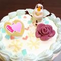 し〜〜ちゃん's cooksnap of when they made ♡アナと雪の女王♡オラフケーキ.
